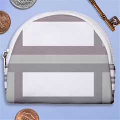 Minimal Mixed Abstract Lines Print Copia Horseshoe Style Canvas Pouch by dflcprintsclothing