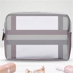 Minimal Mixed Abstract Lines Print Copia Make Up Pouch (medium) by dflcprintsclothing