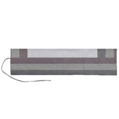 Minimal Mixed Abstract Lines Print Copia Roll Up Canvas Pencil Holder (l)