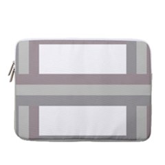 Minimal Mixed Abstract Lines Print Copia 14  Vertical Laptop Sleeve Case With Pocket