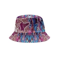 Abstract Symmetry Inside Out Bucket Hat (kids) by kaleidomarblingart