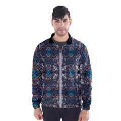 Ornate Baroque Floral Pattern Print Men s Windbreaker by dflcprintsclothing