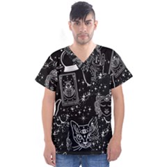 White Lines Woo Woo Men s V-neck Scrub Top