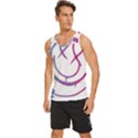 Blink 182 logo Men s Wide Collar Tank Top View2