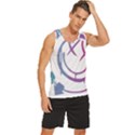 Blink 182 logo Men s Wide Collar Tank Top View3