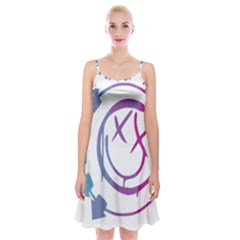 Blink 182 Logo Spaghetti Strap Velvet Dress