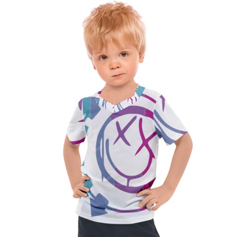 Blink 182 Logo Kids  Sports T-shirt by avitendut