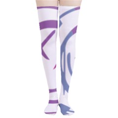 Blink 182 Logo Thigh High Stockings by avitendut