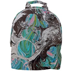 Marbling Mono Blend  Mini Full Print Backpack by kaleidomarblingart