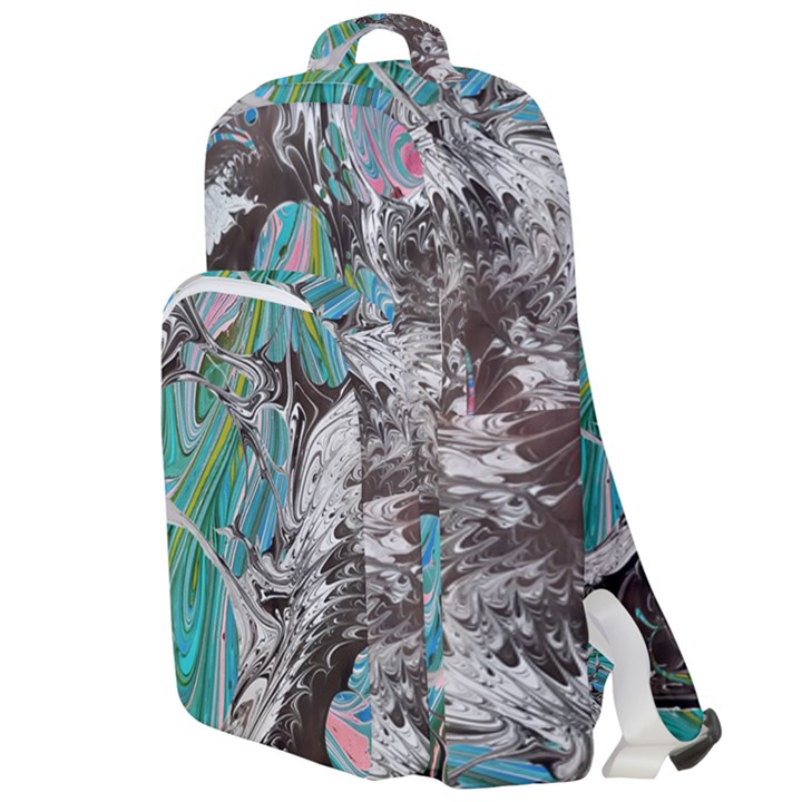 Marbling Mono Blend  Double Compartment Backpack