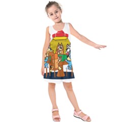 Bluey Kids  Sleeveless Dress by avitendut