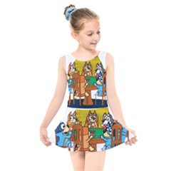 Bluey Kids  Skater Dress Swimsuit by avitendut