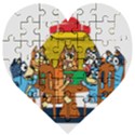 Bluey Wooden Puzzle Heart View1