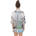 bluey Half Sleeve Chiffon Kimono View2