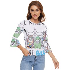 Bluey Bell Sleeve Top