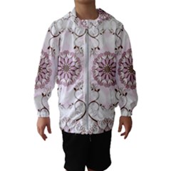 Floral Flora Flower Seamless Pattern Kids  Hooded Windbreaker