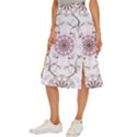 Floral Flora Flower Seamless Pattern Midi Panel Skirt View2