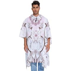 Floral Flora Flower Seamless Pattern Men s Hooded Rain Ponchos by Bedest