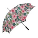 Hibiscus Flowers With White Dhari On Straight Umbrella View2