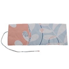 Pattern Plants Leaves Nature Roll Up Canvas Pencil Holder (s)