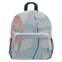 Pattern Plants Leaves Nature Kids  Age 5-10 Lightweight School Backpack with Side Pockets View1