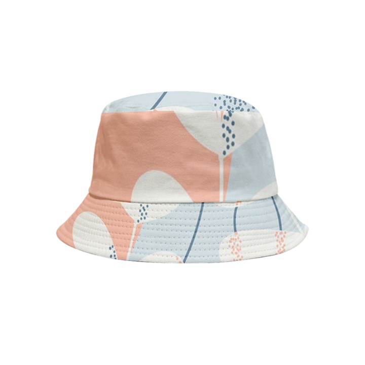 Pattern Plants Leaves Nature Inside Out Bucket Hat (Kids)