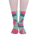 Watermelon Dots Summer Pattern Smooth Crew Length Tube Socks View1