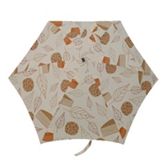 Leaves Cake Cookies Pattern Mini Folding Umbrellas by Bedest