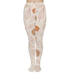 Leaves Cake Cookies Pattern Tights