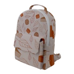 Leaves Cake Cookies Pattern Flap Pocket Backpack (large) by Bedest