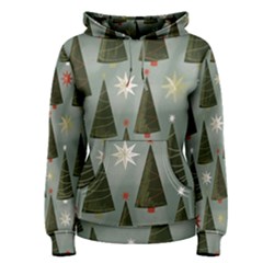 Christmas Trees Pattern Women s Pullover Hoodie