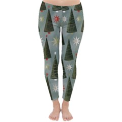 Christmas Trees Pattern Classic Winter Leggings