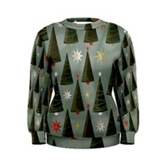 Christmas Trees Pattern Women s Sweatshirt