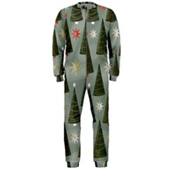 Christmas Trees Pattern Onepiece Jumpsuit (men)