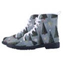 Christmas Trees Pattern Kid s High-Top Canvas Sneakers View2