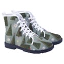 Christmas Trees Pattern Kid s High-Top Canvas Sneakers View3