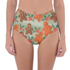 Christmas Cookies Cookie Advent Pattern Reversible High-waist Bikini Bottoms by Bedest