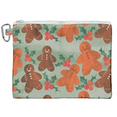 Christmas Cookies Cookie Advent Pattern Canvas Cosmetic Bag (xxl) by Bedest