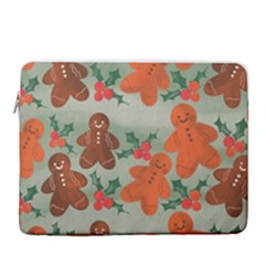 Christmas Cookies Cookie Advent Pattern 15  Vertical Laptop Sleeve Case With Pocket