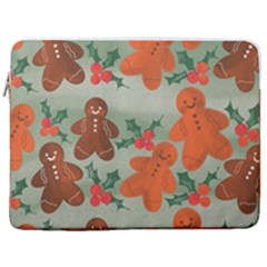 Christmas Cookies Cookie Advent Pattern 17  Vertical Laptop Sleeve Case With Pocket by Bedest