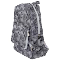 Silver Blossom Elegance Print (ai+human) Travelers  Backpack by dflcprintsclothing