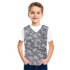 Silver Blossom Elegance Print (ai+human) Kids  Basketball Tank Top by dflcprintsclothing