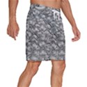 Silver Blossom Elegance Print (AI+Human) Men s Beach Shorts View3