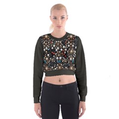 Pearls And Stones Cropped Sweatshirt