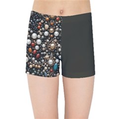 Pearls And Stones Kids  Sports Shorts by dedoma