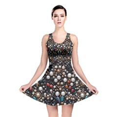 Pearls And Stones Reversible Skater Dress by dedoma