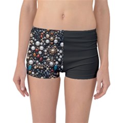 Pearls And Stones Reversible Boyleg Bikini Bottoms by dedoma