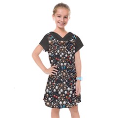 Pearls And Stones Kids  Drop Waist Dress by dedoma