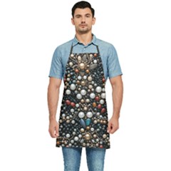 Pearls And Stones Kitchen Apron by dedoma