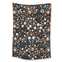 Pearls And Stones Large Tapestry